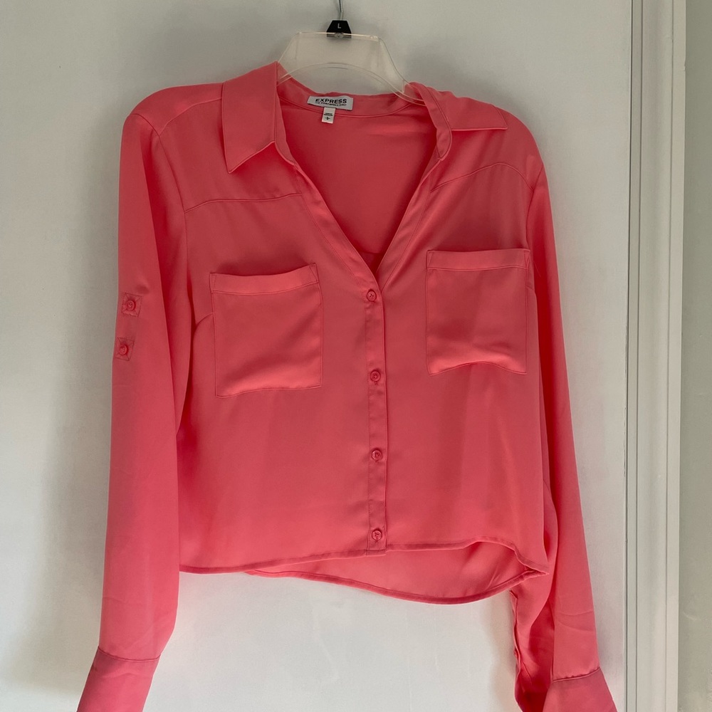 Cropped Express Portofino Shirt, Size Large